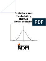 Statistics and Probability: Normal Distribution