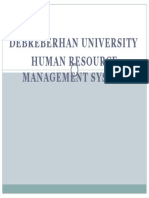 Debreberhan University Human Resource Management System