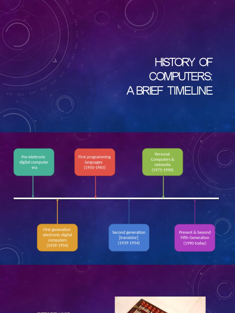 Computer History Timeline Overview | PDF | Apple Inc. | Computer ...