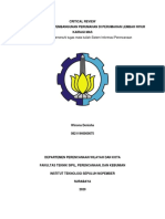 Critical Review Sistem Informasi Perencanaan