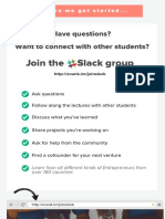 Join The Slack Group: Have Questions? Want To Connect With Other Students?