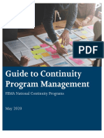 Guide To Continuity Program Management: FEMA National Continuity Programs