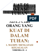 Khotbah - KUAT DI DALAM TUHAN