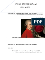 História da Maçonaria VI 1791-1800