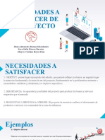 Necesidades A Satisfacer de Un Proyecto