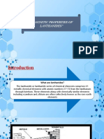 Magnetic Properties of Lanthanides