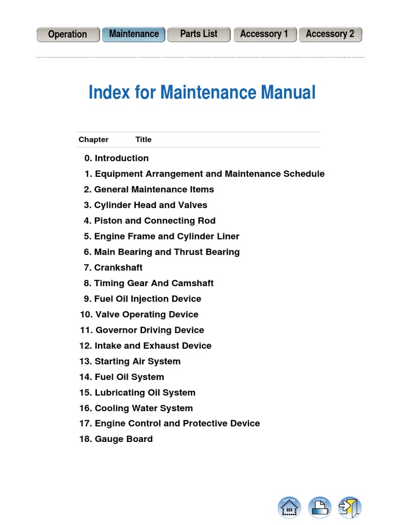Engine Maintenance Manual Overview | PDF | Technology & Engineering ...