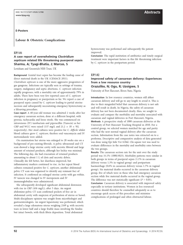 Stepwise Devascularization Versus B-Lync | PDF | Childbirth | Caesarean