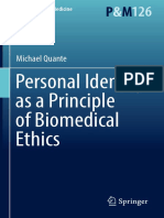 (Philosophy and Medicine 126) Michael Quante (Auth.) - Personal Identity as a Principle of Biomedical Ethics-Springer International Publishing (2017)