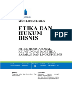 Modul Etika Dan Hukum Bisnis (Tm3)