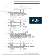 Test No # 04 Chemical Bonding: Prepared By: SIR SARWAR AZIZ