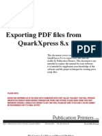 Exporting PDF Files From Quarkxpress 8.X