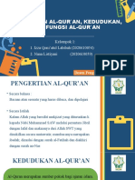 Kelompok 1 SQH (Pengertian Al-Qur'an, Kedudukan, Dan Fungsi Al-Qur'an)