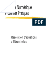 Analyse Numérique - Résolutions D'Équations Différentielles.
