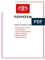 Getting Started With: Bluetooth Pairing Toyota Apps Connected Services Apple Carplay Android Auto Amazon Alexa