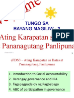 Tungo Sa Bayang Magiliw - 3: Ating Karapatan Sa Batas at Pananagutang Panlipunan