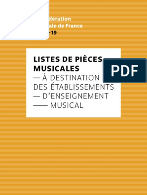 18-19 Listes Étab. Mus. 5, PDF, Tuba (instrument)