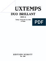 Vieuxtemps Duo Brillant (A) Op39 Schott Pianoscore