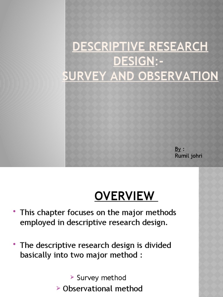 descriptive developmental research design pdf