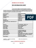 Client Information Sheet: Desire Davis Obadia