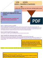 C/W 4/3/21 IGCSE Revision - Question 1 Summary