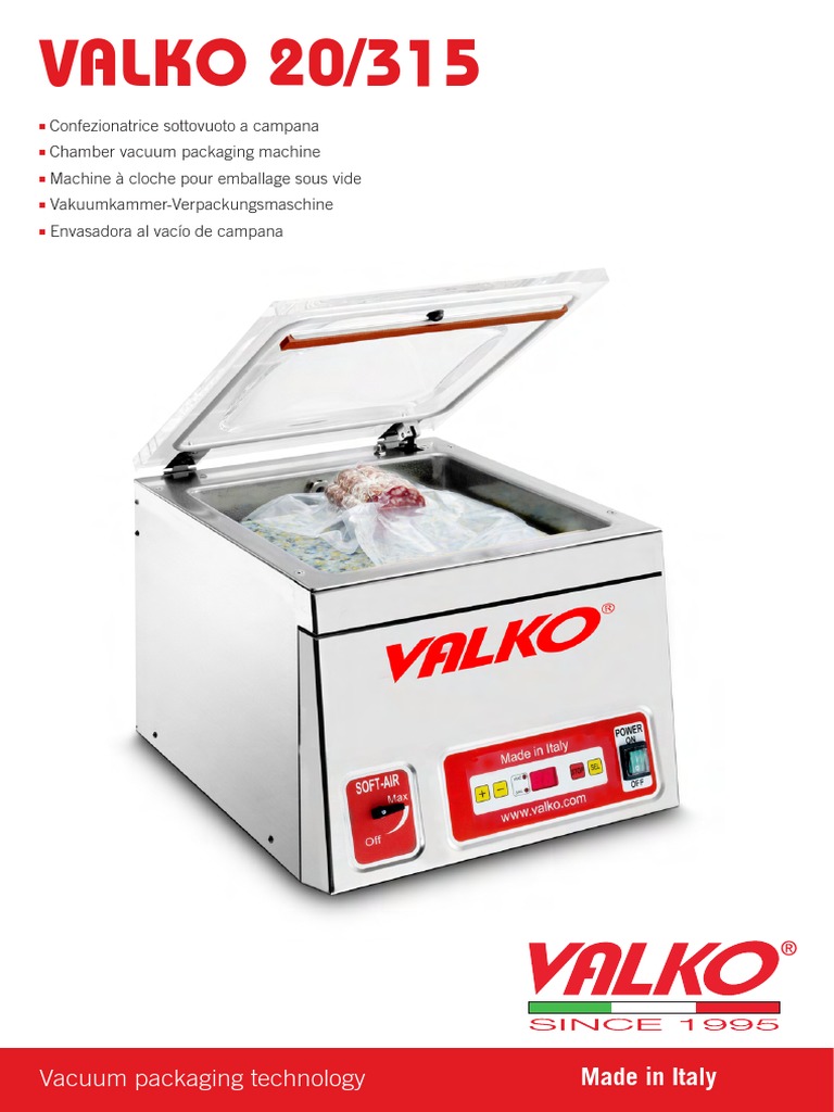 Machine à emballage sous vide VALKO 20/315 | PDF | La nature | Produits ...