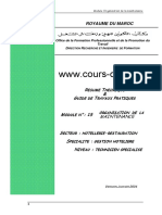 Ofppt Resume Theorique & Guide de Travaux Pratiques Module N - 15 Maintenance