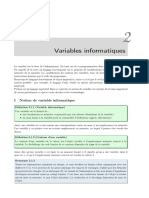 Variables Informatiques