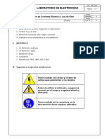 Medición de corriente y verificación de la ley de Ohm