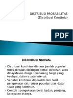 DISTRIBUSI PROBABILITAS (KONTINIU)