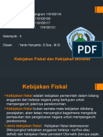 Kebijakan Fiskal Dan Moneter