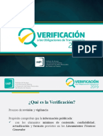 Verificacion A Las Obligaciones de Transparencia 2019