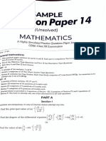 Maths Sample Paper 14