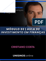 Grandes Investimentos Cristiano Costa