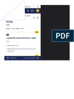 Traducir Time Del Inglés Al Español - Diccionario Cambridge