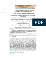 Topological and Spectral Aspects of Monomial Ideals Ofsemirings