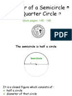 Perimeter of A Semicircle and Quarter Circle
