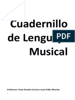 Cuadernillo de Lenguaje Musical