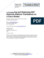 Configuring and Deploying NAT (Network Address Translation) On A Cisco Router