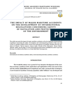 [23005300 - Scientific Journal of Polish Naval Academy] The Impact of Major Maritime Accidents on the Development of International Regulations Concerning Safety of Navigation and Protection of the Environment