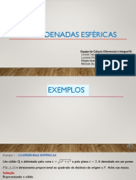 4 - Coordenadas SÓ ESFÉRICA EXEMPLOS