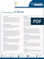 Glossary of Terms: Data Sheet