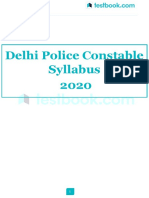 Delhi Police Constable Syllabus 2020