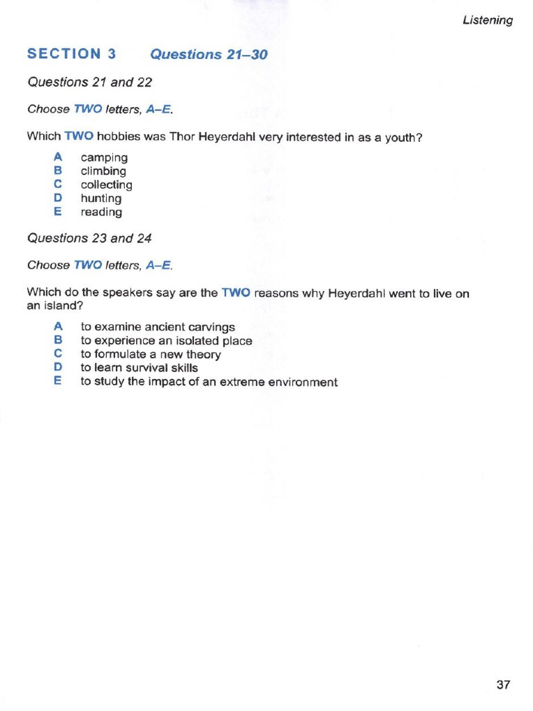 IELTS Listening Test 2 Section 3 | PDF