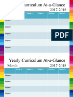 Month: - 2017-2018: Yearly Curriculum At-a-Glance