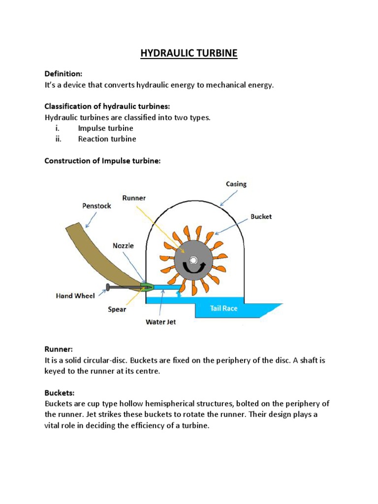 Hydraulic Turbine 1 | PDF | Turbine | Jet Engine