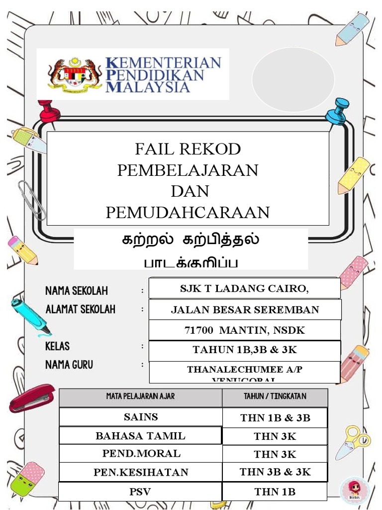 Muka Depan Fail RPH | PDF