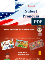 Sub Pronouns - Be