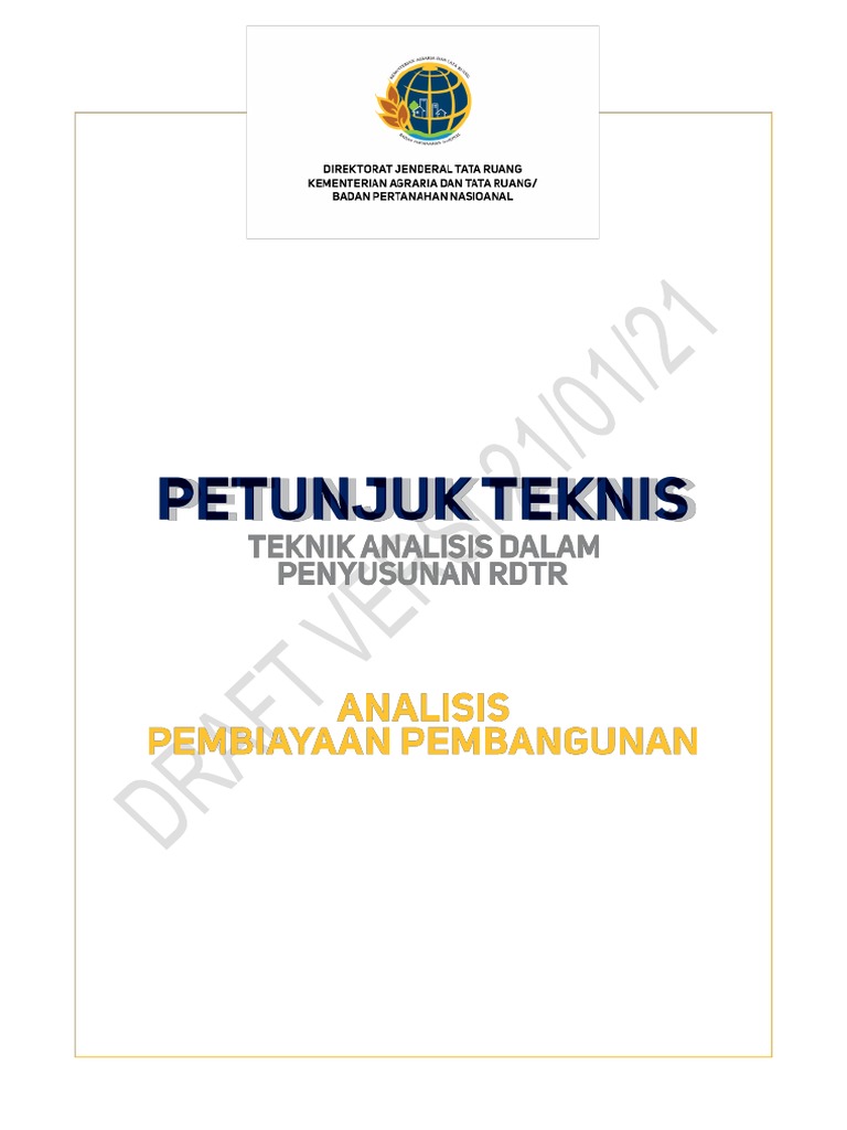 Analisis Pembiayaan RDTR Daerah | PDF