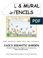 Wall & Mural Stencils: Jack'S Gigantic Garden